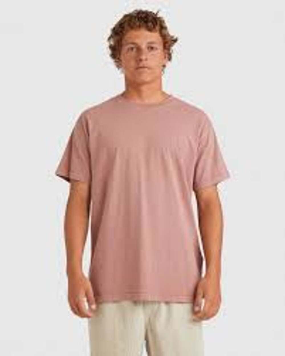Billabong Mauve Pink Wave Washed Short Sleeve Crew Neck T-Shirt Men's Size XL